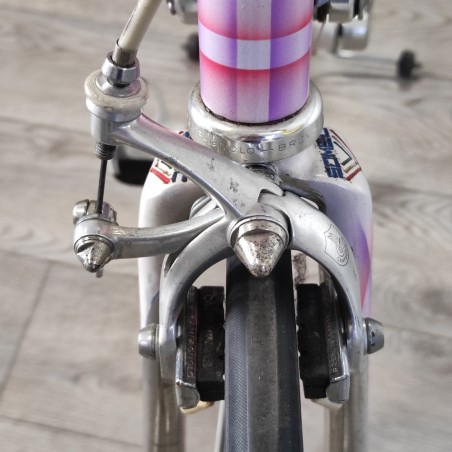 Bici corsa vintage Somec 1989-90 con gruppo e freni Campagnolo