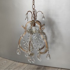 Lampadario in cristallo stile M. Teresa luce singola 2
