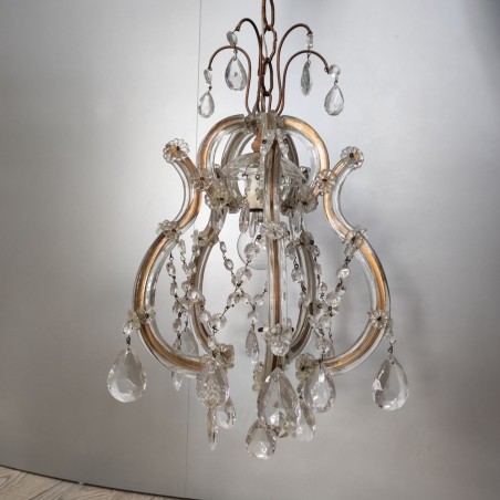Lampadario in cristallo stile M. Teresa luce singola