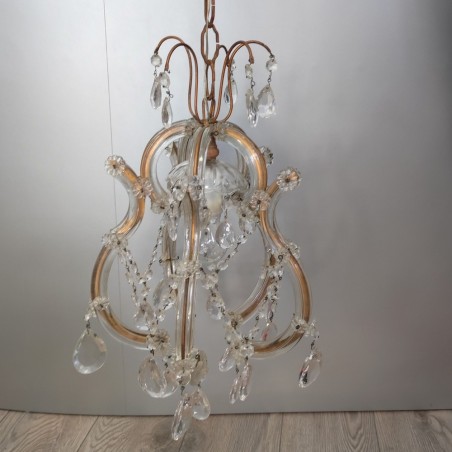 Lampadario in cristallo stile M. Teresa luce singola