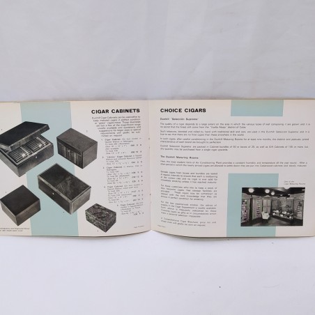 Catalogo Dunhill 1966 e lettera di accompagnamento in inglese Macchie