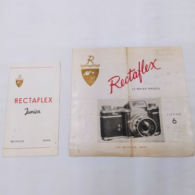 Listino catalogo Rectaflex e brochure Rectaflex Junior - Segnato