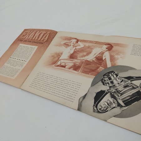 Blocco 3 libretti macchine fotografiche Exakta 24x36 mm italiano e tedesco