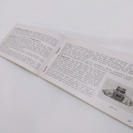 Blocco 3 libretti macchine fotografiche Exakta 24x36 mm italiano e tedesco