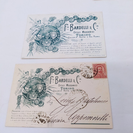 Catalogo Bardelli 1894 con lettera di accompagnamento e 2 cartoline