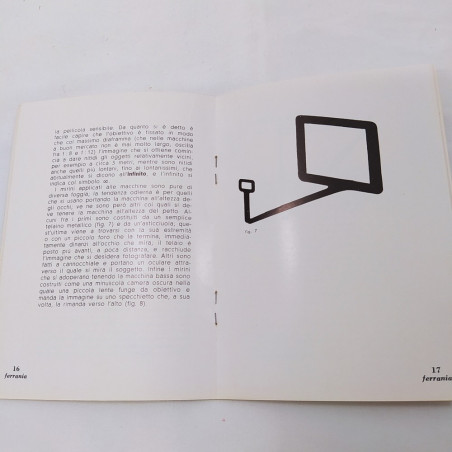 Blocco 3 opuscoli Ferrania 1956-1958-1959 alcune annotazioni. Buono