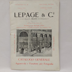 Catalogo Lepage & C. 1903 Apparecchi e Forniture per Fotografia - Macchie