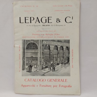 Catalogo Lepage & C. 1903 Apparecchi e Forniture per Fotografia - Macchie