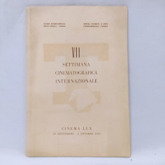 Opuscolo VII settimana cinematografica internazionale 1955. Buono