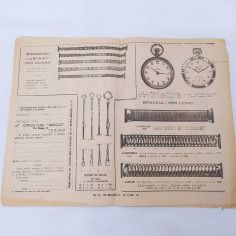 Catalogo generale orologi Beco 1953 per anniversario dalla fondazione Ingiallito 2