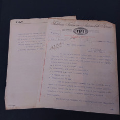 Blocco lettere, corrispondenza e opuscoli Fiat 1921-1930 Macchie e segni 2