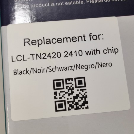 Lotto due confezioni di cartucce nere per toner LCL-TN2420 2410 con chip nuove