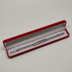 Bracciale argento 925 lunghezza 21cm chiusura a monachella Usato