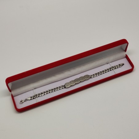 Bracciale argento 925 lunghezza 21cm chiusura a monachella Usato