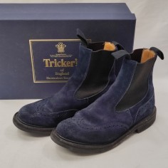 Scarpe stivaletto Tricker's VBS Silvia camoscio blu n° 39 Usate 2