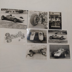 Lotto 8 foto Porsche formula circuito, dettagli motore e telaio 1962 Buono 2