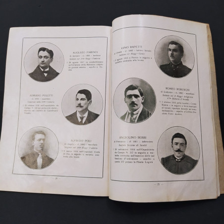 Ed. omaggio ai caduti Società di mutuo soccorso di Parma 1922. Ingiallimento