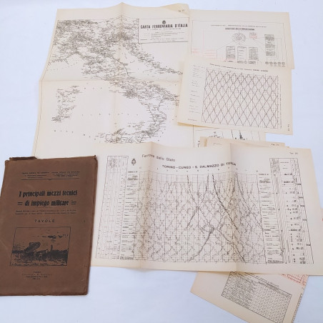 Tavole Principali mezzi tecnici di impiego militare 1930 Macchie Busta logora
