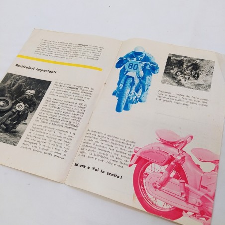Brochure catalogo moto NSU supermax italiano, macchie
