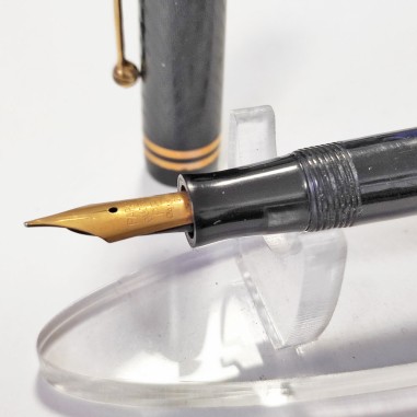 PARKER DUOFOLD penna stilografica fountain pen pennino oro usata