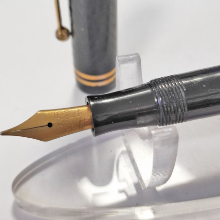 PARKER DUOFOLD penna stilografica fountain pen pennino oro usata