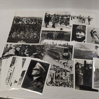 Lotto 52 foto Mussolini Hitler metà anni ‘30 varie occasioni Buono