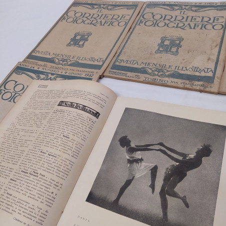 Lotto 6 riviste Il corriere fotografico anno 1927 Macchie
