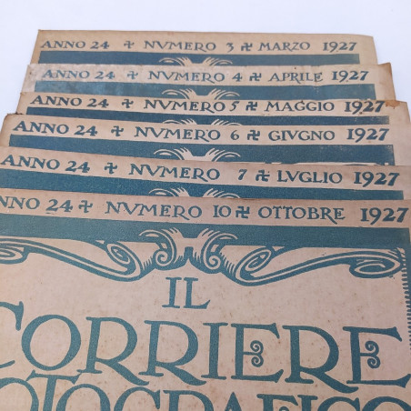Lotto 6 riviste Il corriere fotografico anno 1927 Macchie