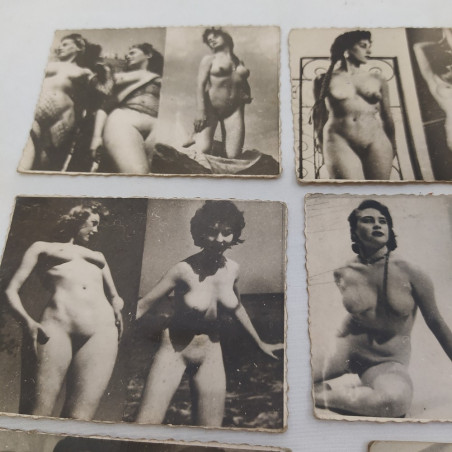 Lotto 6 foto storiche nudi artistici femminili anni 20/30 - Frormato 9x7 cm