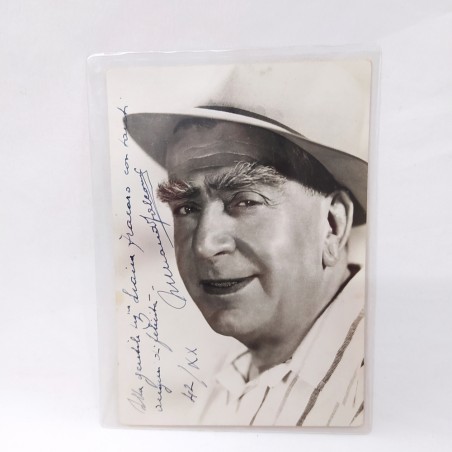 Lotto 24 foto e cartoline attori e attrici con autografo anni vari Macchie