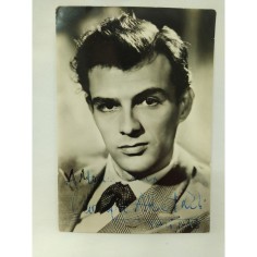 Cartolina autografata di Giorgio Albertazzi Buona