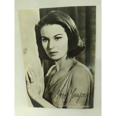 Cartolina Silvana Mangano con nome scritto a penna