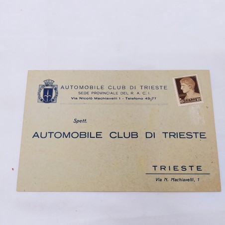 Lotto documenti ACI Trieste 1948 Macchie