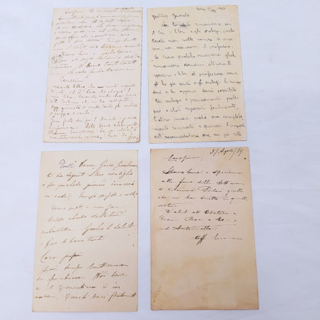 Lotto 12 lettere e cartoline al generale Rovida Anni vari Macchie