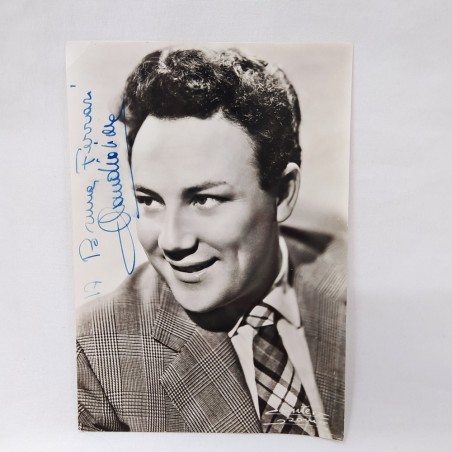Cartolina con autografo Claudio Villa Buono