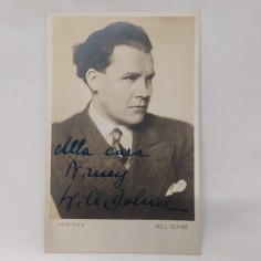 Cartolina con autografo Will Dohm Buono