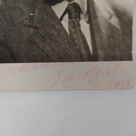 Fotografia con autografo Gino Cervi 1953 Segnata