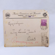 2 fatture concessionaria Lancia-Isotta Fraschini 1928-29 Busta originale Macchie