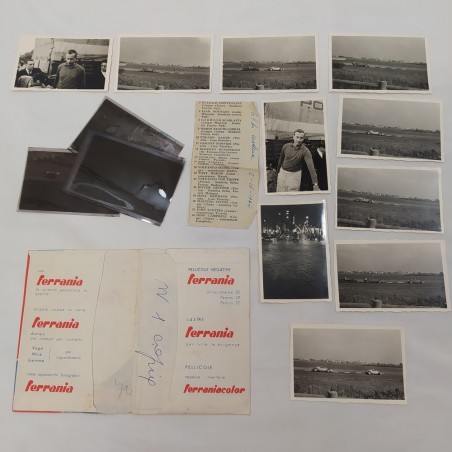 Busta Ferrania annotata con 6 negativi e 9 foto GP di Modena 2/10/1960 Buono
