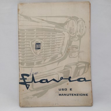 Libretto Uso e manutenzione Lancia Flavia 1964 Macchie
