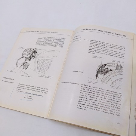 Libretto Uso e manutenzione Lancia Flavia 1964 Macchie