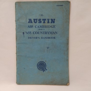 Uso/manutenzione Austin A55 Cambridge, A55 Countryman BMC in inglese Macchie