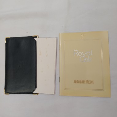 Audemars Piguet porta notes in pelle e catalogo Royal Oak Buono