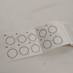 Lotto 2 certificati Breitling e regolo calcolatore con istruzioni Buono 2