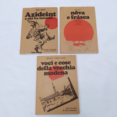 Lotto Quaderni modenesi num. 9, 12, 17 Annate 1980, ‘81, ‘84, Ugo Preti Buono