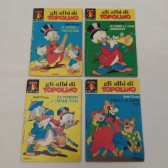 Lotto 4 Gli albi di Topolino 1967/68/69 Ingialliti Annotazioni a penna sul retro