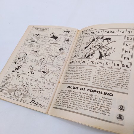 Lotto 4 Gli albi di Topolino 1967/68/69 Ingialliti Annotazioni a penna sul retro
