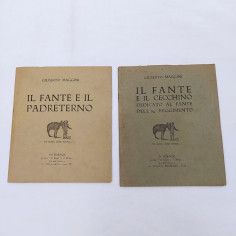 Lotto 2 numeri Il fante 1930 con dedica dell’autore Gilberto Maggini Macchie