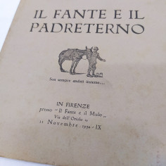 Lotto 2 numeri Il fante 1930 con dedica dell’autore Gilberto Maggini Macchie 2
