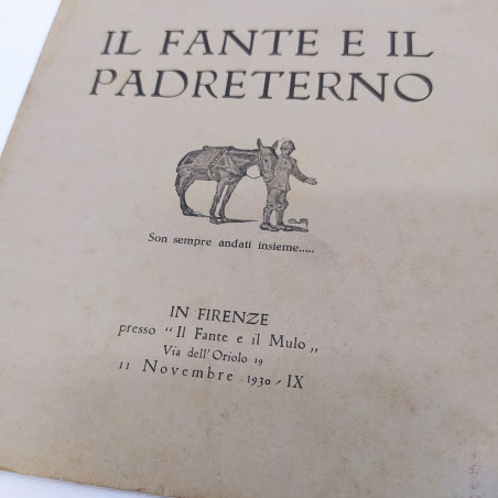 Lotto 2 numeri Il fante 1930 con dedica dell’autore Gilberto Maggini Macchie